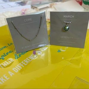NWT Origami Owl Core 16” chain with March charm
